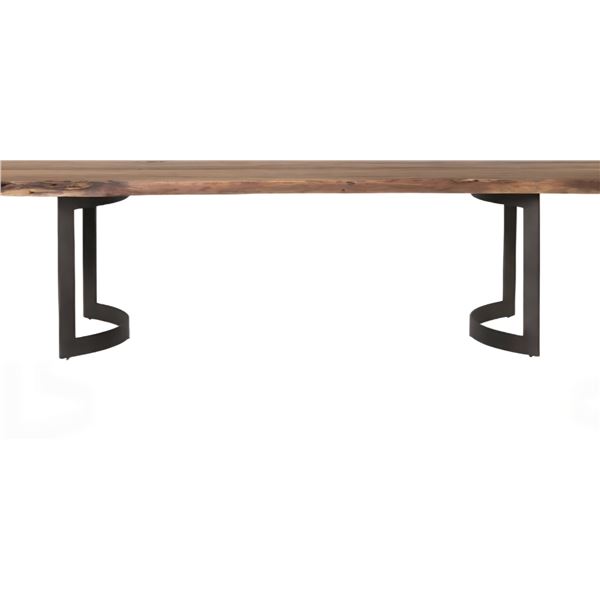 BNIB - Moe's - 6pc Bent dining table small weather grey bases (missing tops)