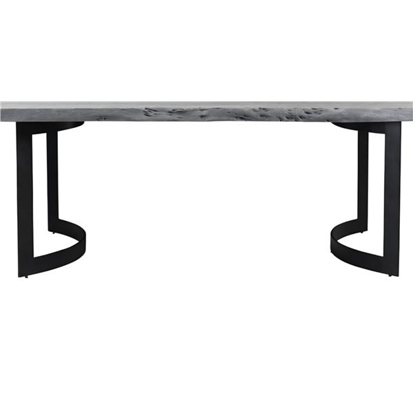 BNIB - Moe's - 2pc Bent dining table extra small weather grey base (missing tops)