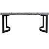 Image 1 : BNIB - Moe's - 2pc Bent dining table extra small weather grey base (missing tops)