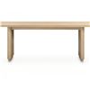 Image 1 : BNIB - Moe's - 6pc round off dining table large oak bases (missing tops)
