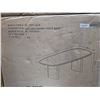 Image 2 : BNIB - Moe's - 2pc Sundays Field dining table for 10 black oak base & Sakurai dining table base (mis