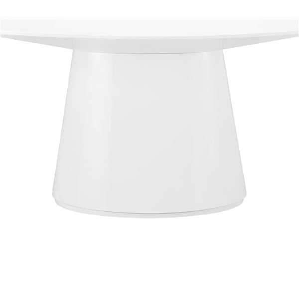 BNIB - Moe's - 4pc Otago oval dining table white bases (missing tops)
