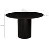 Image 2 : BNIB - Moe's - 3pc Povera round dining table oak/black bases (missing tops)