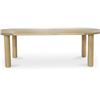Image 1 : BNIB - Moe's - 5pc Milo dining table large oak base & hardware (missing tops)