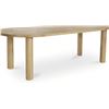 Image 2 : BNIB - Moe's - 5pc Milo dining table large oak base & hardware (missing tops)