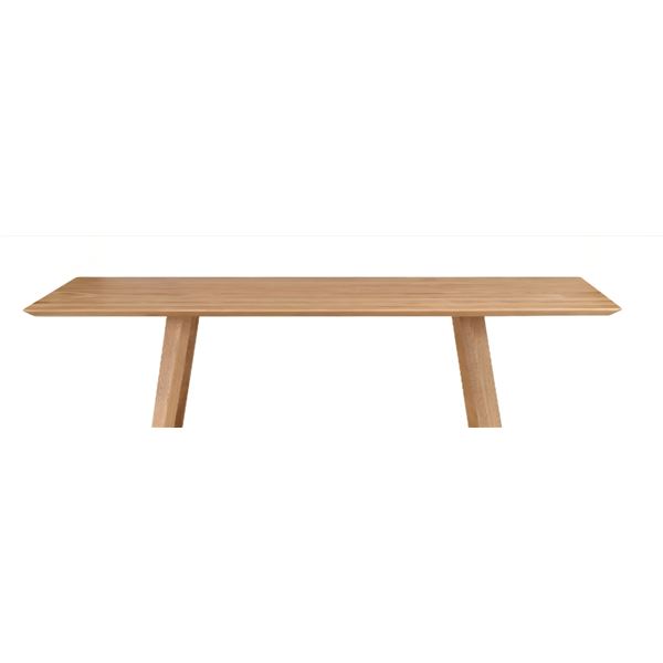 BNIB - Moe's - 3pc Godenza dining table rectangular oak top (missing bases)