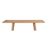 Image 1 : BNIB - Moe's - 3pc Godenza dining table rectangular oak top (missing bases)