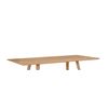Image 2 : BNIB - Moe's - 3pc Godenza dining table rectangular oak top (missing bases)