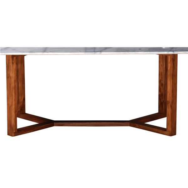 BNIB - Moe's - 2pc Jinxx rectangle dining table brown bases (missing tops)