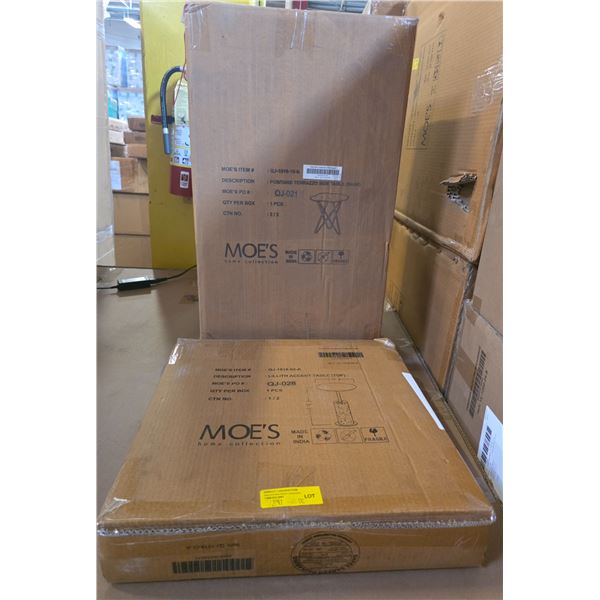 BNIB - Moe's - 2pc Positand Terrazzo side table base & accent table top (missing pieces)