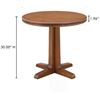 Image 2 : BNIB - Moe's - 3pc Charles cafe table natural base, hardware (missing tops)