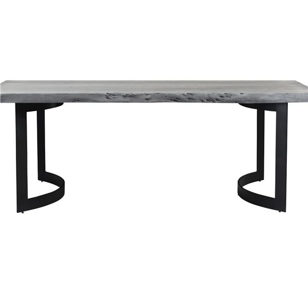 BNIB - Moe's - 5pc Bent dining table extra small weathered grey bases (missing tops)