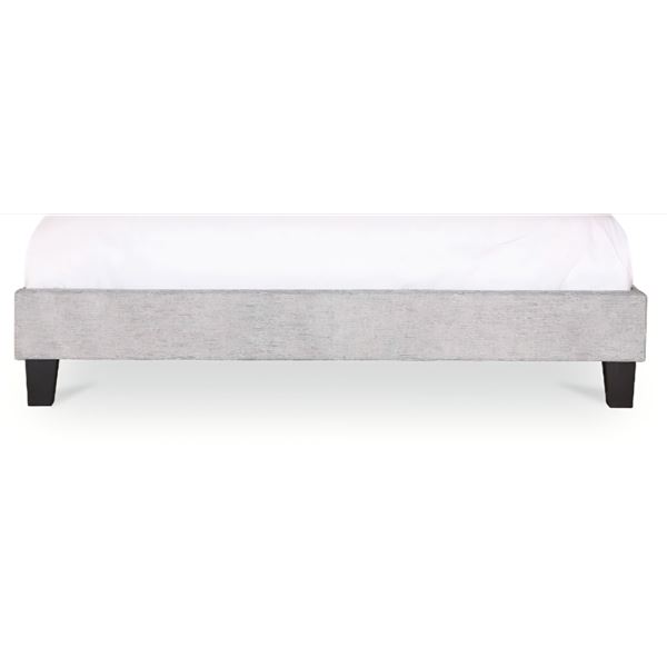 BNIB - Moe's - 2pc Eliza king bed light grey box 2/2 (missing parts)