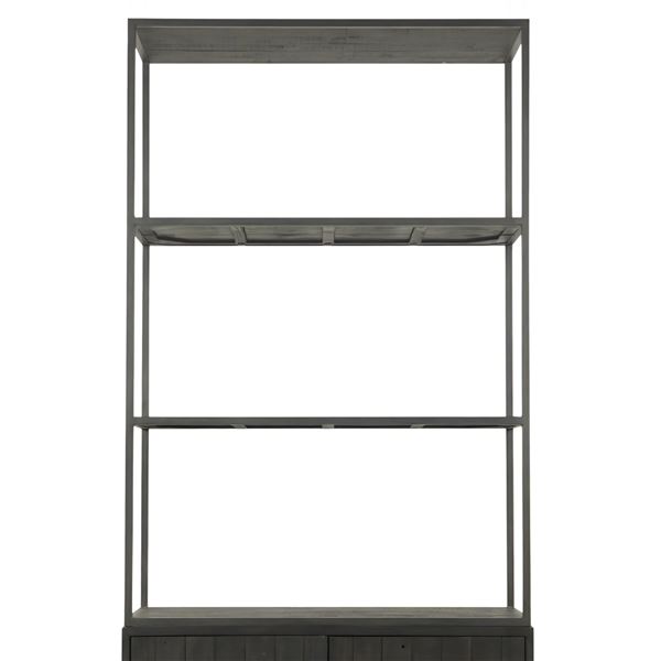 BNIB - Moe's - 2pc Sierra bookshelf black top shelf (missing parts)