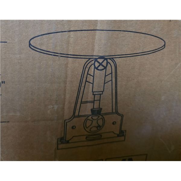 BNIB - Moe's - 2pc Delware adjustable cafe table bases (missing tops)