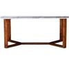 Image 2 : BNIB - Moe's - 3pc Jinxx rectangle dining table brown bases (missing tops)