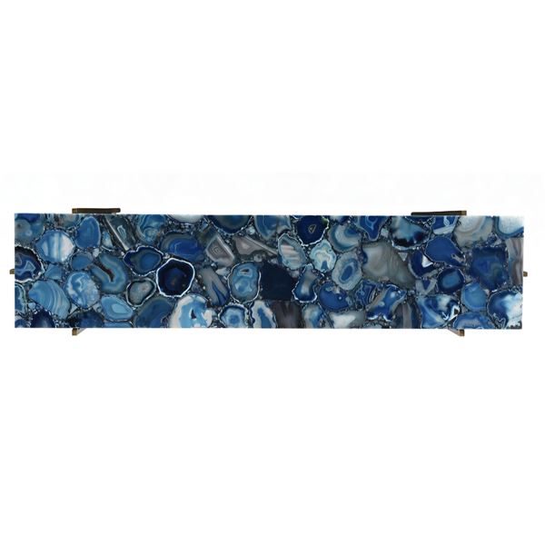 BNIB - Moe's - Blue Agate console table top (missing other parts)