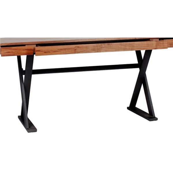 BNIB - Moe's - 3pc Desk walnut bases (missing tops)
