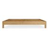 Image 1 : BNIB - Moe's - 11pc Povera queen bed oak footboard & hardware (missing other parts)