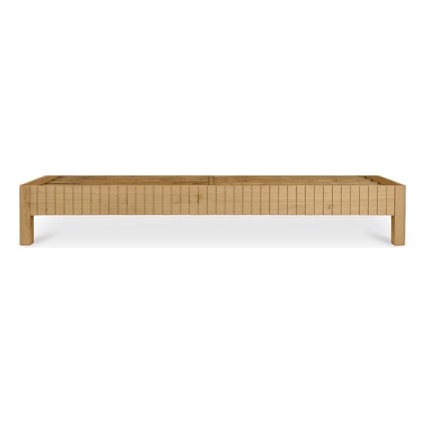 BNIB - Moe's - 4pc Povera king bed white oak footboard & hardware (missing other parts)
