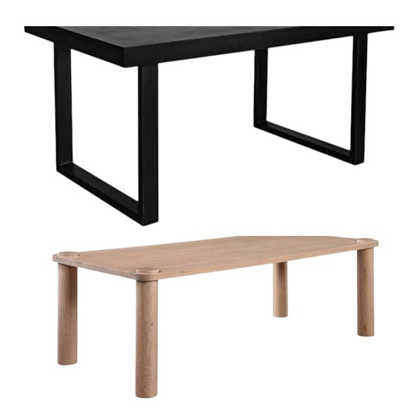 BNIB - Moe's - 3pc assorted furniture - dining table bases etc. (missing parts)