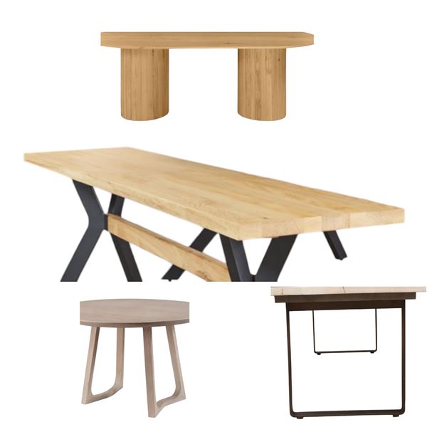BNIB - Moe's - Group of assorted furniture parts - dining table bases, legs etc.