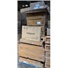 Image 22 : BNIB - Moe's - Group of assorted furniture parts - dining table bases, marble black dining table top