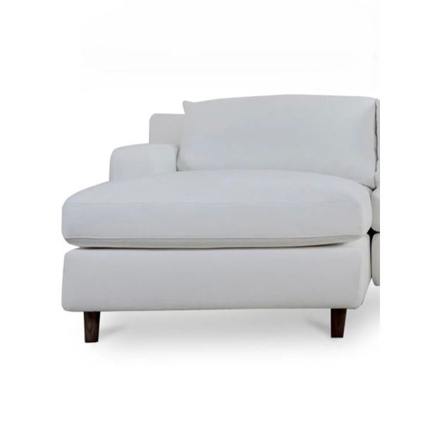 BNIB - Moe's - Hutton Sectional Chaise ONLY (Left - White) - MO-1005-05-L-B - Dimensions: 36.2"W x 6