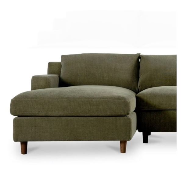 BNIB - Moe's - Hutton Sectional Chaise ONLY (Left - Olive) - MO-1005-16-L-B - Dimensions: 36.2"W x 6