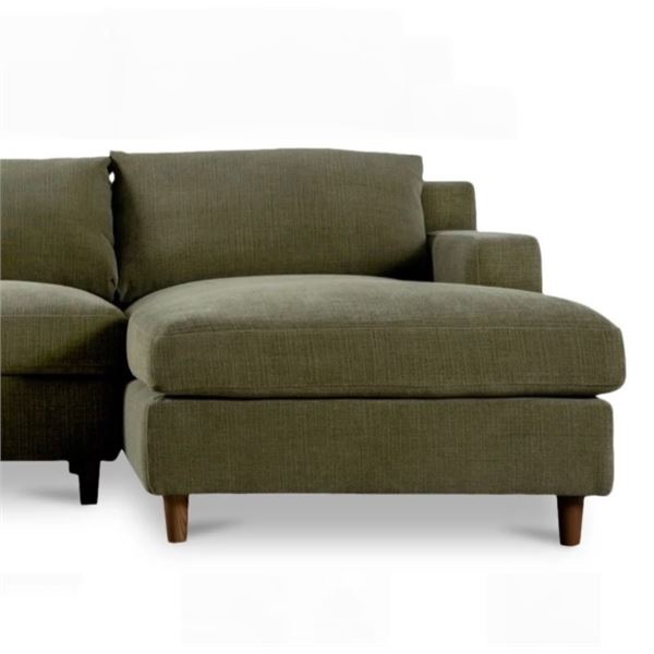 BNIB - Moe's - Hutton Sectional Chaise ONLY (Right- Olive) - MO-1005-16-R-B - Dimensions: 36.2"W x 6