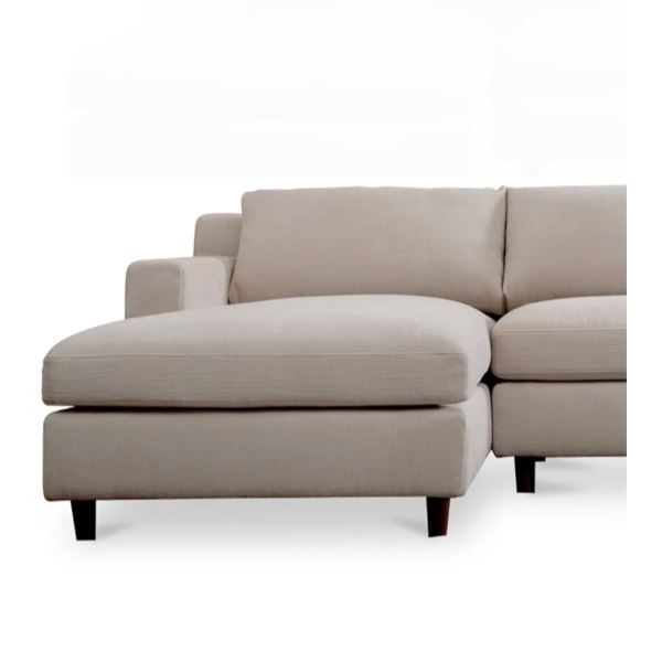 BNIB - Moe's - Hutton Sectional Chaise ONLY (Left - Beige) - MO-1005-34-L-B - Dimensions: 36.2"W x 6