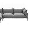 Image 3 : BNIB - Moe's Jamara Sectional 2 Seat Sofa ONLY (Left - Charcoal) - UB-1016-07-L-A