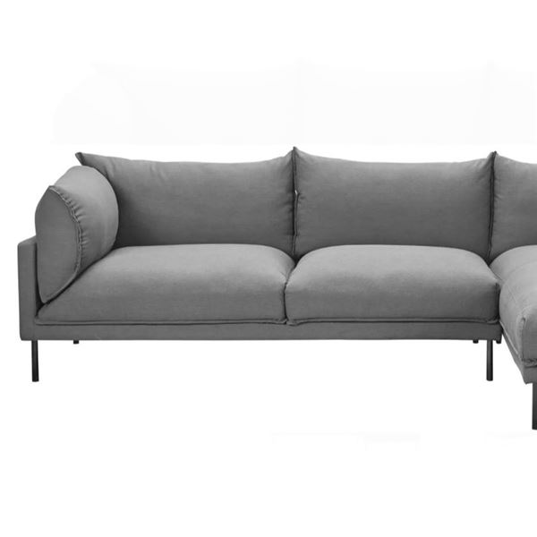 BNIB - Moe's Jamara Sectional 2 Seat Sofa ONLY (Right- Charcoal) - UB-1016-07-R-A