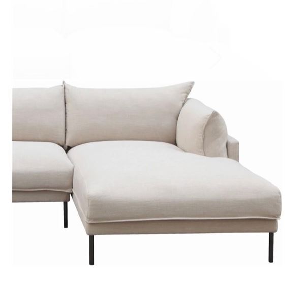 BNIB - Moe's Jamara Sectional Right Sandy Beige INCOMPLETE - UB-1016-29-R-B
