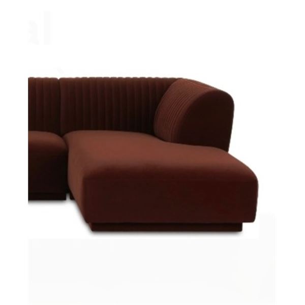 BNIB - Moe's - Zandro Sectional Right Chaise ONLY - Warm Brown - OA-1036-03-R-A - 71"D x 39"W x 27"H