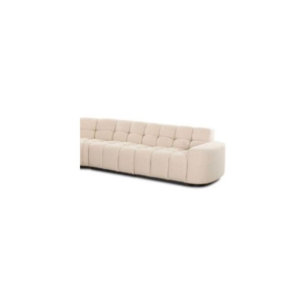 BNIB - Moe's - Roman L Shaped Sectional Beige 2 Slipper Chairs & 1 RAF Chair