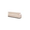 Image 1 : BNIB - Moe's - Roman L Shaped Sectional Beige 2 Slipper Chairs & 1 RAF Chair