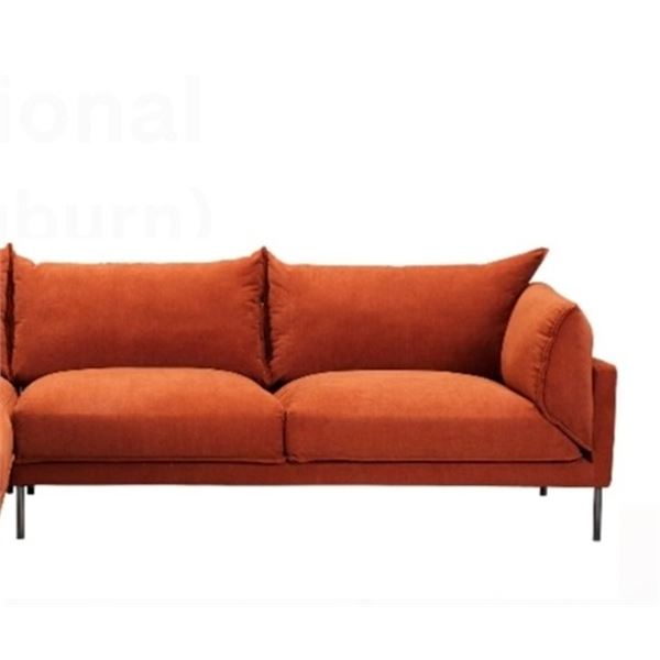 BNIB - Moe's Jamara 2 Seat Sofa ONLY (Left - Burnt Auburn) - UB-1016-06-L-A