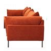 Image 2 : BNIB - Moe's Jamara 2 Seat Sofa ONLY (Left - Burnt Auburn)  - UB-1016-06-L-A