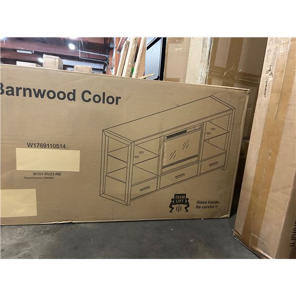 BNIB 60'' Electric Fireplace Media Stand with sync Colorful Led lights- W1769110514- Size: 151.5x56x