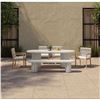 Image 2 : BNIB - Moes - Eris Oval Dining Table - White - MSRP $3,899 - JK-1011-18-0 - 86.5" W x 35.5" D x 30" 