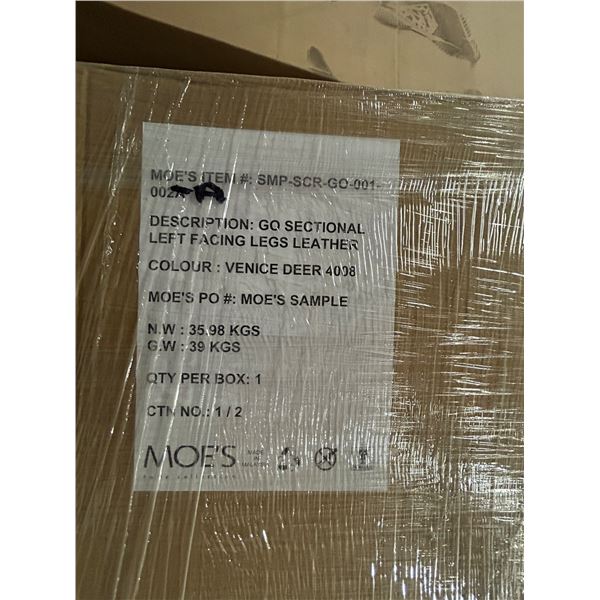 BNIB Go Sectional Leather Venice Deer 4008- SMP-SCR-G0-001.