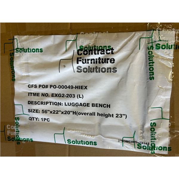 BNIB Luggage Bench-P0-00049-Hiex Size: 56"x22"x20"