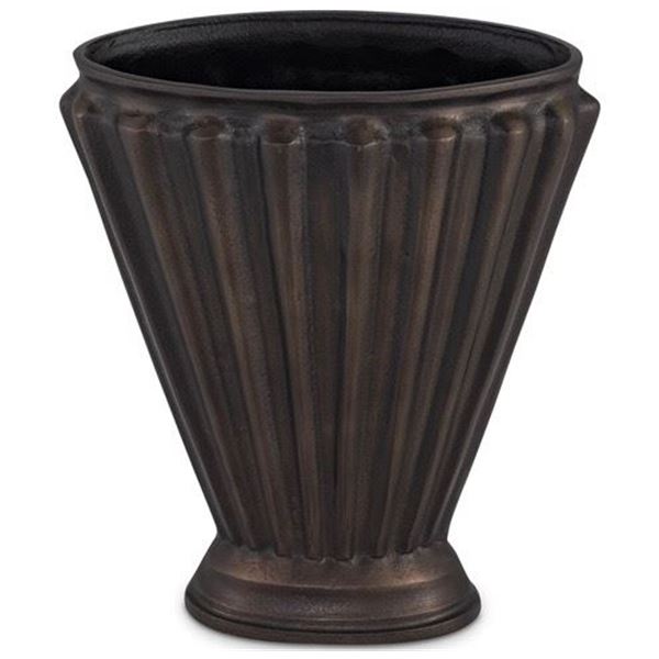 BNIB - Moe's - Jade Vase - Antique Brass - MSRP $329.00 - Item # QK-1036-51 - 13" W x 6" D x 15" H