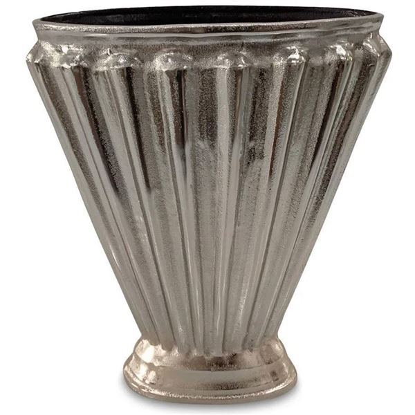 BNIB - Moe's - Jade Vase - Aged Pewter - MSRP $299.00 - Item # QK-1036-07 - 13" W x 6" D x 15" H