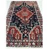 Image 2 : Hamedan - 100% Authentic Persian Rug - Geometric map Variety and beautiful coloring- Size 6" x3.10"f