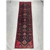 Image 1 : Nahavand - 100% Authentic Persian Rug - All over design geometric map - Size 9.7" x 2.8" f