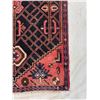 Image 3 : Nahavand - 100% Authentic Persian Rug - All over design geometric map - Size 9.7" x 2.8" f