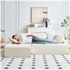 Image 2 : Boneless Cloud Modular Sectional Sofa Left Facing Chaise Free - Beige - Approx: 55.1"D x 90.6"W x 22