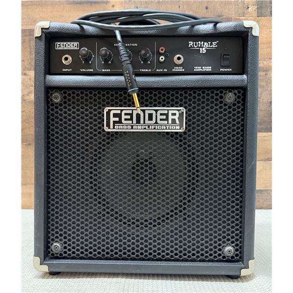 Fender Rumble 15 Bass Combo Amplifier 14" x 9" x 16"H